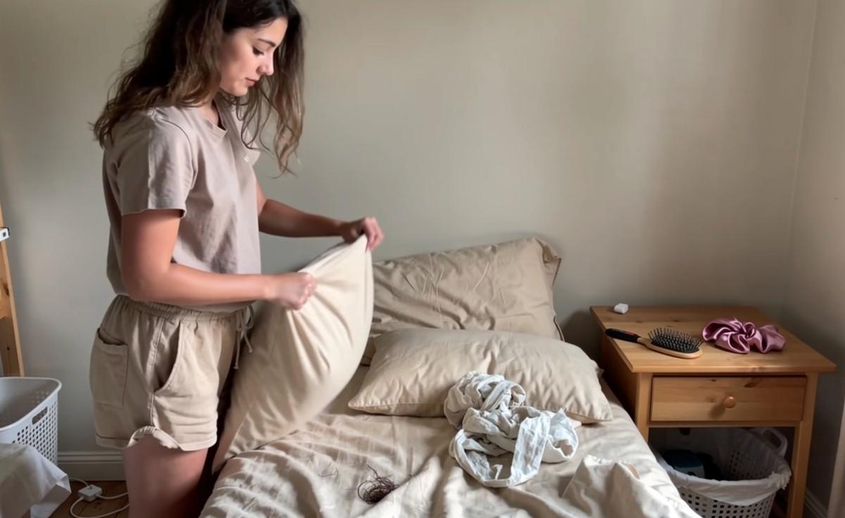 Why changing pillowcases weekly improves hair health, trichologists say