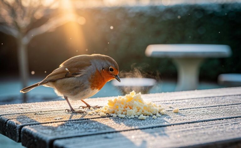 Bird lovers are using this everyday kitchen item to keep robins visiting all winter
