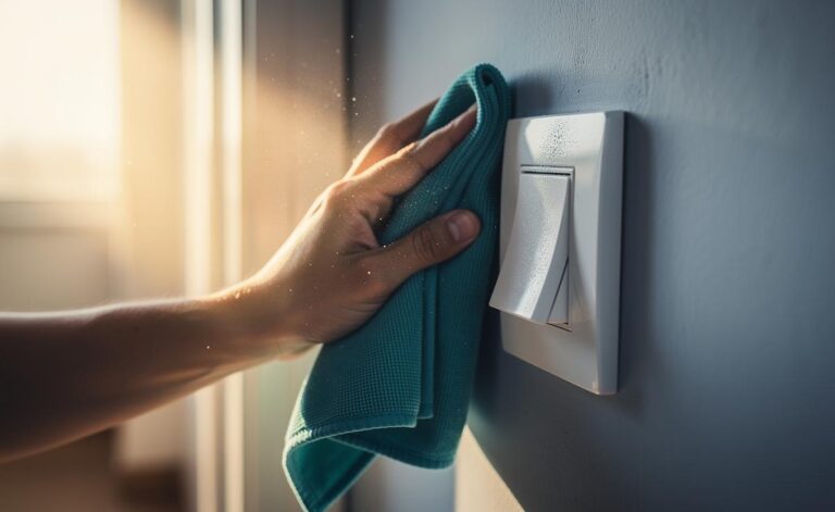 Cleaning light switches in daylight: how brighter light reveals missed grime