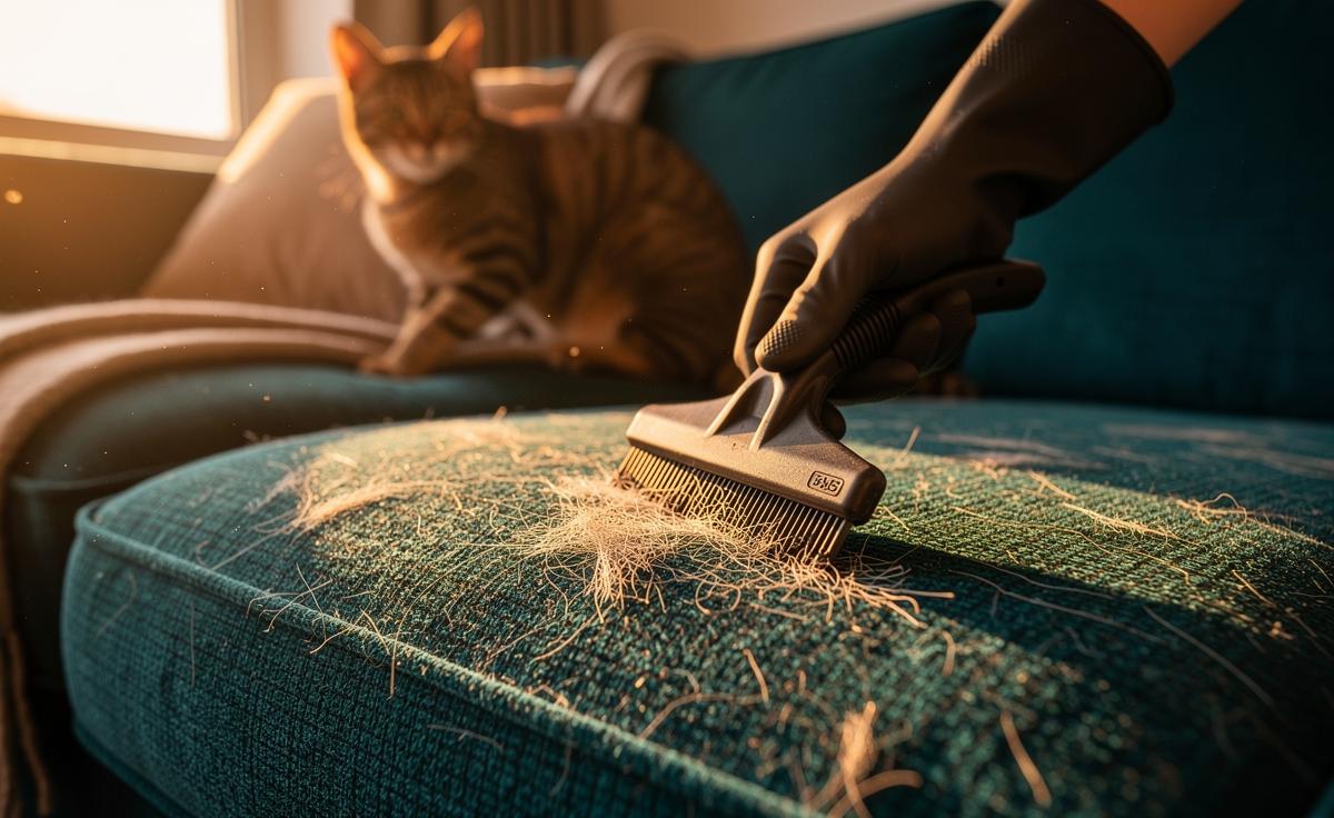 How to remove pet hair from sofas using the rubber tool cleaners swear by