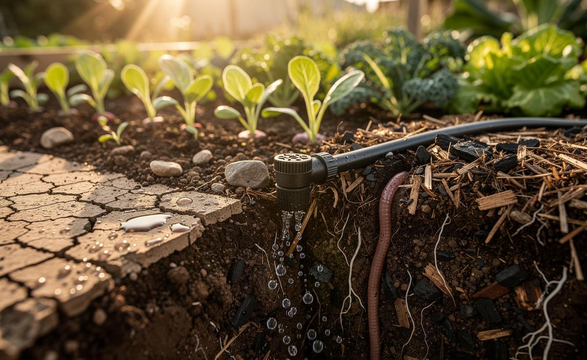 How to revive dry soil so plants absorb water faster