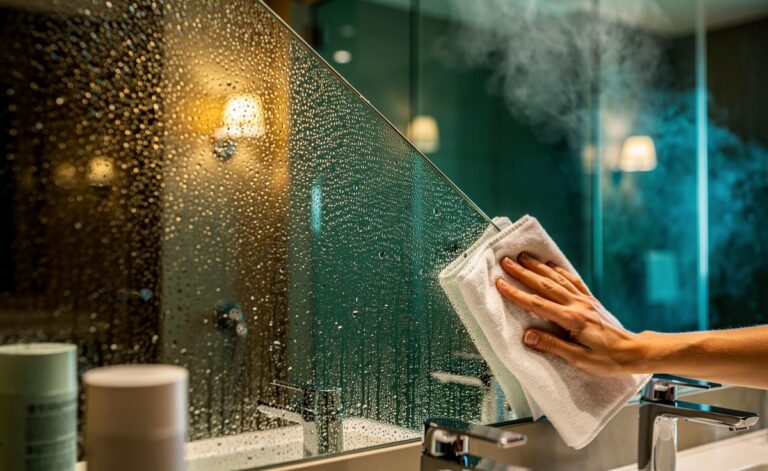 How to stop bathroom mirrors fogging using the hotel housekeeping trick