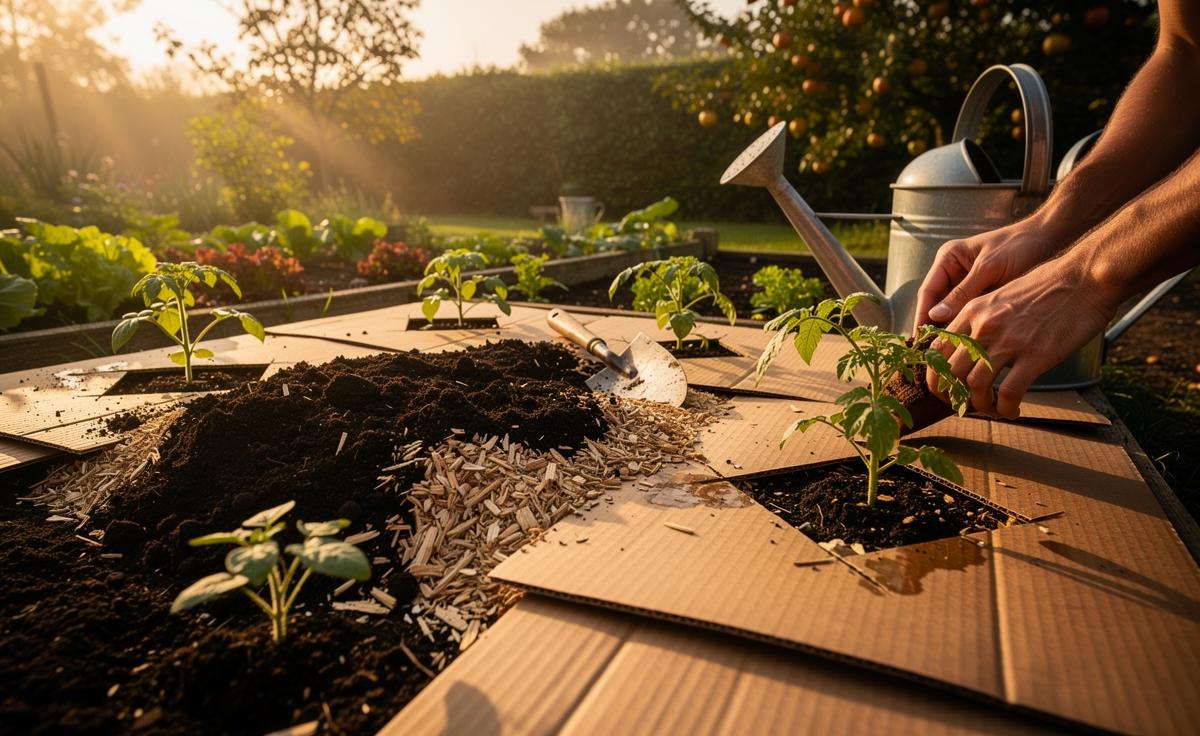 The cardboard mulch trick that stops weeds without chemicals