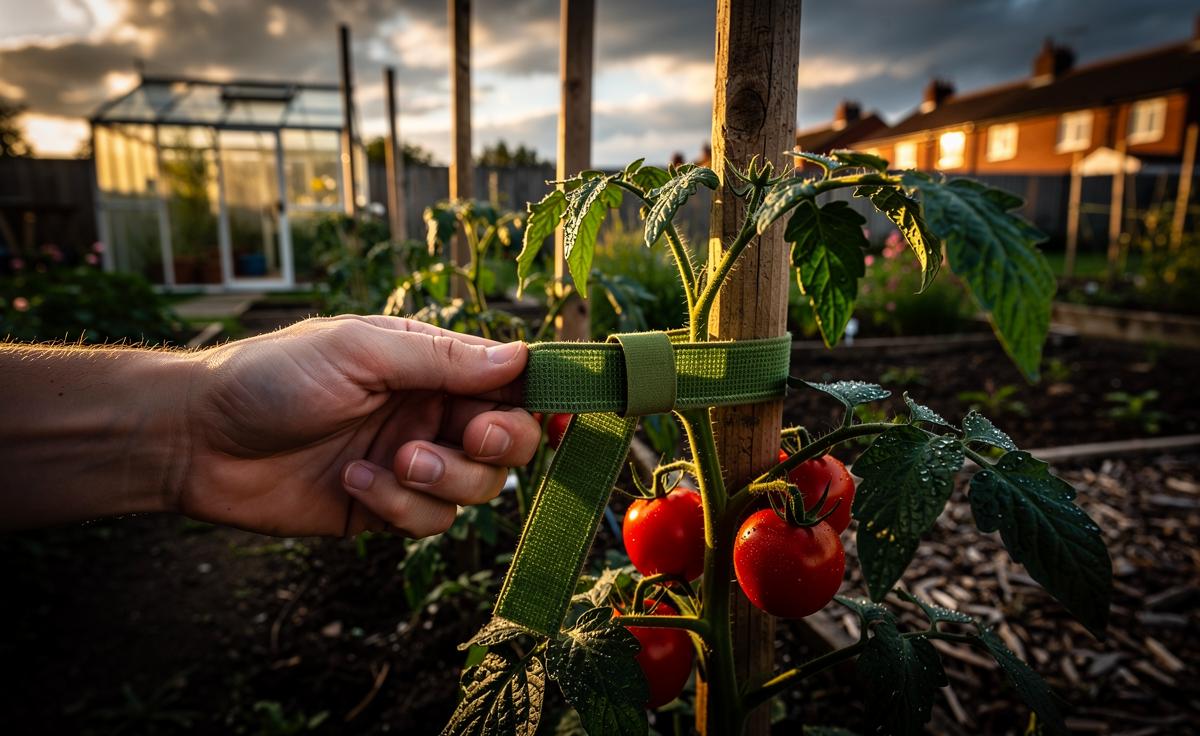 The simple stake method that keeps tomatoes upright and healthy