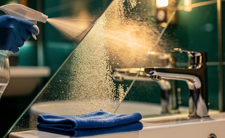 The vinegar spray cleaning experts use to remove limescale without damaging surfaces