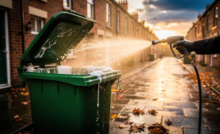 Washing bins on a breezy day: how moving air speeds odour evaporation