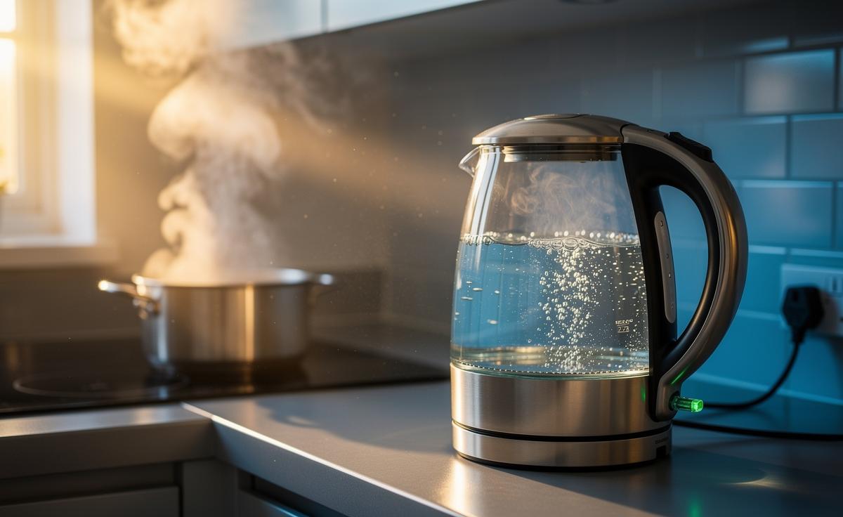 Why using a kettle with a lid saves energy and speeds up boiling time.